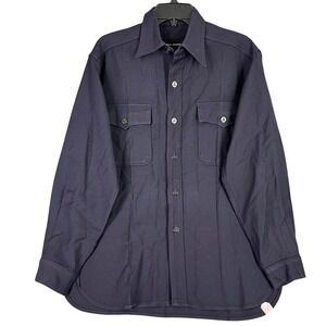 U.S. Navy Wool Flannel CPO Utility‎ Shirt Vietnam-era Military 60s Vintage